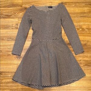 Striped Long Sleeve Dress